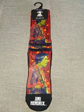 Nwt Jimi Hendrix Socks Fits Sz 8-13 Mens